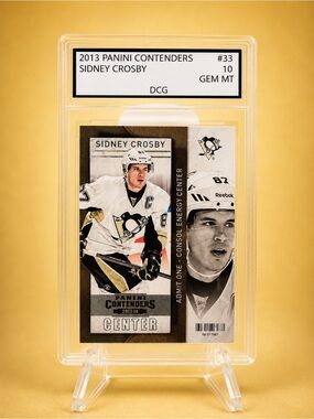 2013-14 Panini Sidney Crosby Hockey Ticket Card - Black White